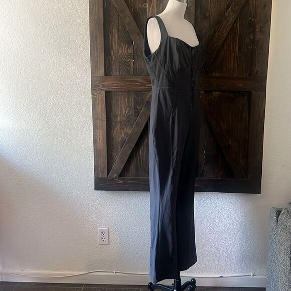 Popilush The Shapewear Jumpsuit Denim Square Neck Tank Top Flare - Picture 6 of 16